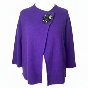 Purple Poncho Sweater